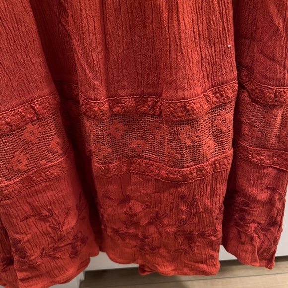 AEO Burnt Orange Blouse VGUC - Picture 2 of 6